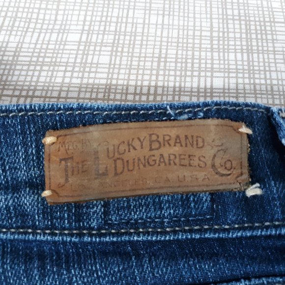 Lucky Brand Women's Crop Jeans Size 6/28 Legionnaire Ankle Snaps Dark Wash Blue - Picture 8 of 16